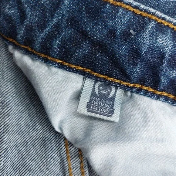 Universal Thread Womens Jeans 6/28R High Rise Slim Straight Distressed Denim - Picture 11 of 16